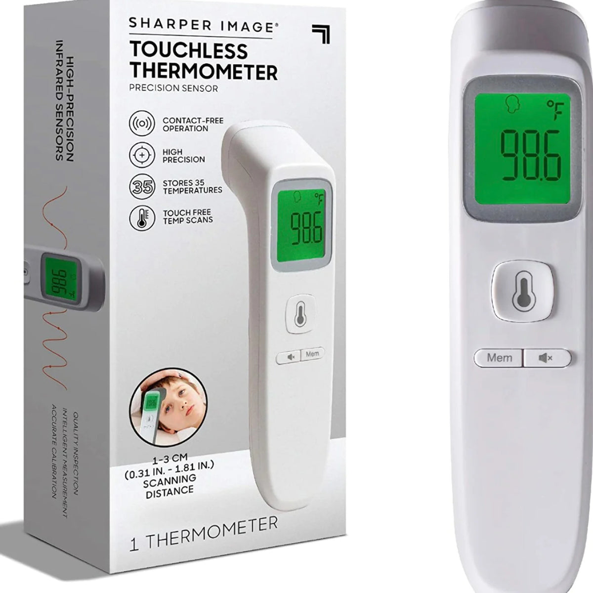 Sharper Image Digital Touchless Thermometer