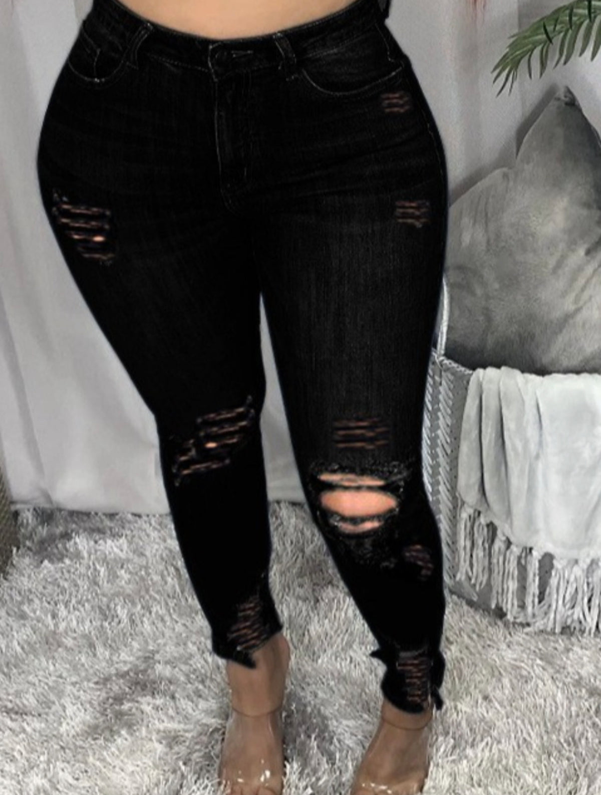 Black Ripped Jeans